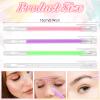 4 Packs Brow Mapping Pen, 4 Colors Eyebrow Microblading Marker Pens Eyebrow Makeup Position Mapping Mark Tools Brow Lamination Supplies for Eyebrow Lip Skin view 2