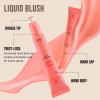 Color Nymph Liquid Blush For Cheeks, Liquid Makeup Blush Beauty Wand High Pigment Flushed Cheeks Hydrating Cream Blusher For Radiant Fine Texture Lasting Easy Makeup Blending - Natural Pink Blusher view 4