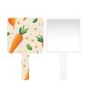 LANYANYQ Multi Purpose Hand Mirror Vegetables Carrots with Distortion Free Reflection, 6.7 x 3.95 in, Small Cute Orbicular Hand Mirror view 2