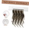 Beatifufu Hair Extension Styler Holder Wall Mount Braiding Hair Rack Display Stand Storage Organizer view 3