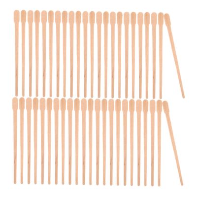 BELLIFFY 100pcs Wooden Applicators for Hair Removal Versatile Sticks for Body Eyebrow and Nose Waxing Portable and Practical Hair Removal Tool