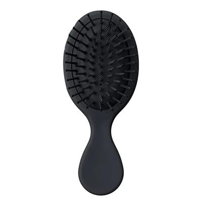 Hair Comb Mini Detangler Hair Brushes Massager(Black)
