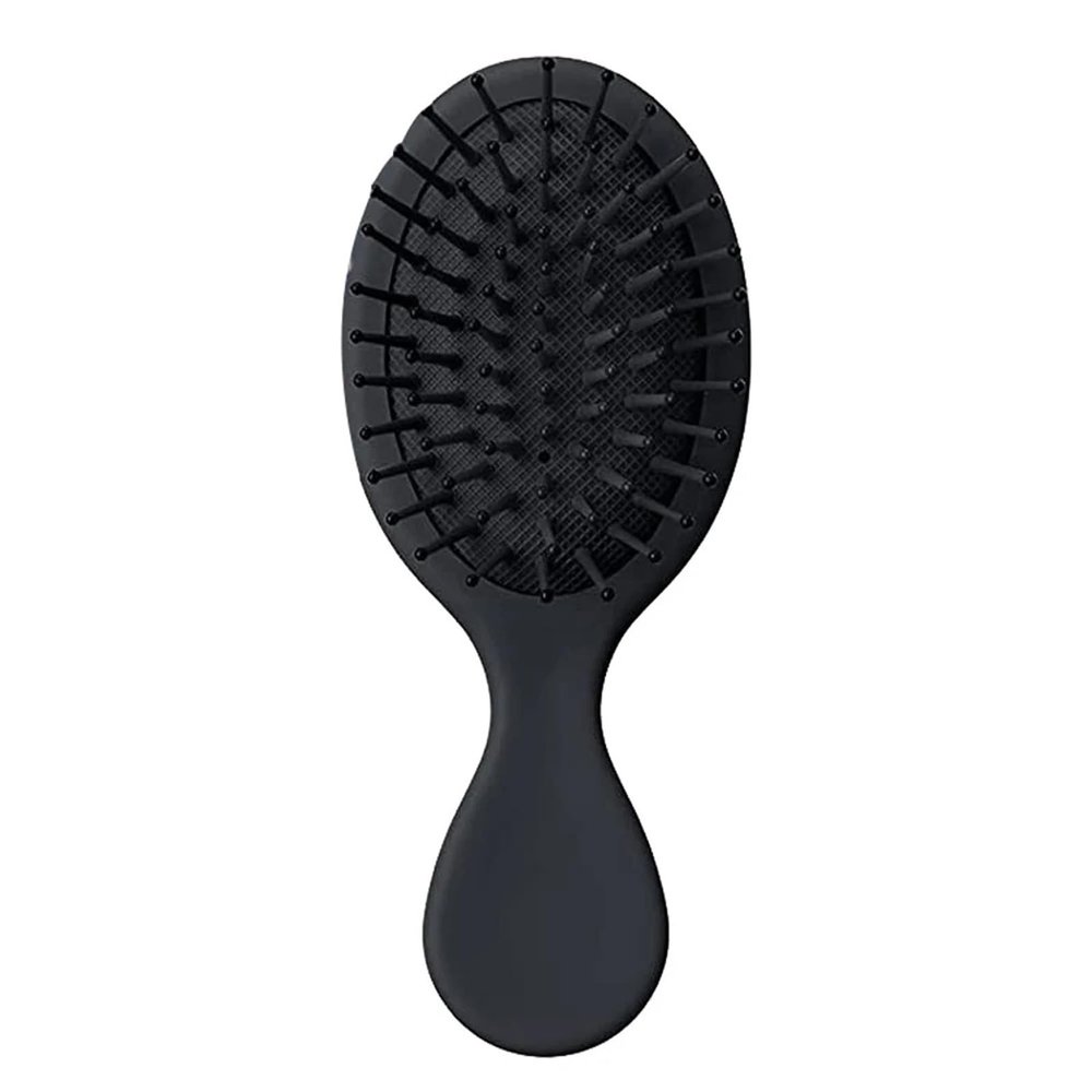 Hair Comb Mini Detangler Hair Brushes Massager(Black)