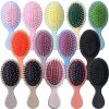 Hair Comb Mini Detangler Hair Brushes Massager(Black) view 2