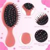 Hair Comb Mini Detangler Hair Brushes Massager(Black) view 3