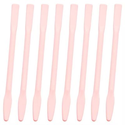 Capiant 8 PACK Silicone Stir Sticks, Reusable Dual-Ended Wax Applicators for Eyebrow & Facial Mask, Non-Stick Spatula for Home Salon Use