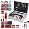 AOLIKOKO Makeup Kit for Teenager & Women Full Kit, All in One Makeup Set With The Small Cosmetic Train Case, Professional Makeup Kit, Makeup Gift Set for Women Girls (Set A) view 3