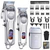 CIICII Mens Hair Clippers and Trimmers Set, Professional Cordless Barber Clippers for Hair Cutting Kit (Electric Razor Shavers & Beard/Hair Trimmer Haircut Kit) Clippers for Men DIY Home Salon view 1