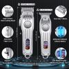 CIICII Mens Hair Clippers and Trimmers Set, Professional Cordless Barber Clippers for Hair Cutting Kit (Electric Razor Shavers & Beard/Hair Trimmer Haircut Kit) Clippers for Men DIY Home Salon view 2