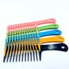 Hair Comb Plastic Wide Tooth Smooth Hair Comb(Blue flower) view 3