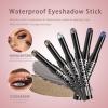 COOL STORY 6pcs different color eye shadow sticks, cream, brightens and enhances the eyes, long-lasting, waterproof, and sweatproof, suitable for creating smoky eye makeup(C) view 3