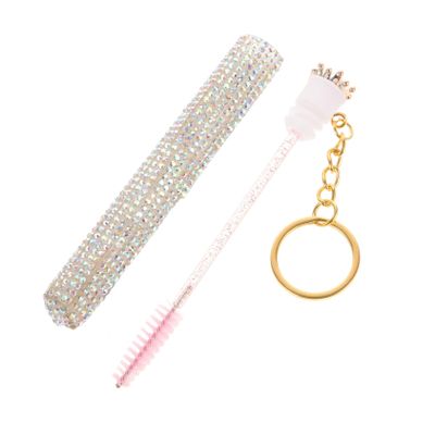 PartyKindom Portable Eyelash Brush with Cover Travel-friendly Tube Design for Easy Storage Versatile Mascara Applicator for Combing and Applying Eyelashes
