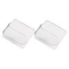 HAKIDZEL 2pcs Makeup Mixing Palette Acrylic Art for Women Foundation Makeup Storage view 1