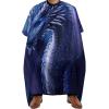 Blue Color Dragon Hair Dressing Gown Cape Hair Cutting Cloak - Adjustable Salon Cape Apron for Barbers, Easy Clean view 1