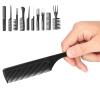 Professional Circuit Combtar Barber Baydressing Pein para pentear para pentear a cor preta view 3