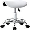 Seodradow Rolling Stools Stool On Wheels Rolling Swivel Salon Stool, Hydraulic Beauty Tattoo Gas Lift Boot Chair with 5 Wheels(Color:Bianco) view 1
