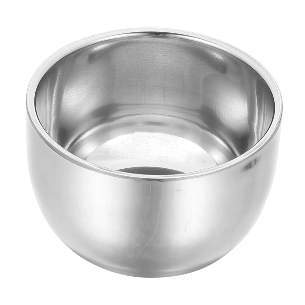 BIUDECO Stainless Bowl for Men's Shaving Professional Shaving Mug Convenient Material