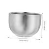 BIUDECO Stainless Bowl for Men's Shaving Professional Shaving Mug Convenient Material view 3
