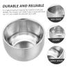BIUDECO Stainless Bowl for Men's Shaving Professional Shaving Mug Convenient Material view 4