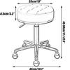 Seodradow Leather Roller Stool, Round Swivel Stool, Beauty Salon Massage Salon Spa Tattoo Work Stool(Size:One Size,Color:Navy Blue) view 2