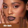FIVEFULU 2 in 1 Lip Liner and Lipstick Combo Set, Matte Brown Lip LinerSmudging FormulaLong LastingSilky and Smooth Creamy Lip Pencil Crayon, Tapered Design Create Gradient Lip Makeup08# Dark view 2