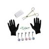 CATIEBYE 15pcs Navel Piercing Kit Gloves Professional Belly Button Ring Set Random Styles Safe and Comfortable for Daily Use view 1