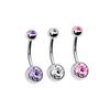 CATIEBYE 15pcs Navel Piercing Kit Gloves Professional Belly Button Ring Set Random Styles Safe and Comfortable for Daily Use view 2