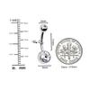 CATIEBYE 15pcs Navel Piercing Kit Gloves Professional Belly Button Ring Set Random Styles Safe and Comfortable for Daily Use view 3