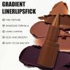 2 in 1 Lip Liner and Lipstick Combo Set, Matte Brown Lip LinerSmudging FormulaLong LastingSilky and SmoothCreamy Lip Pencil Crayon, Tapered Design Create Gradient Lip Makeup07# Mulberry view 3