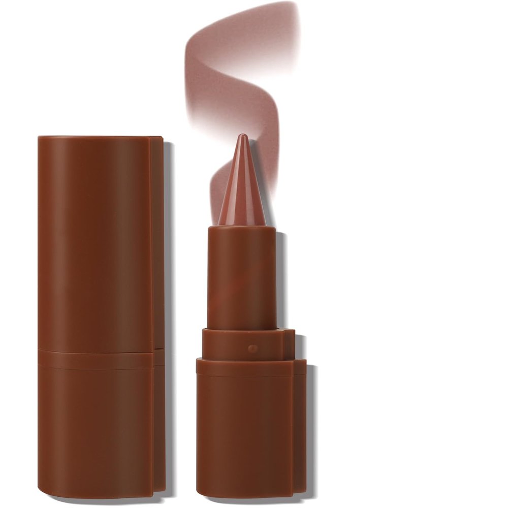 FIVEFULU 2 in 1 Lip Liner and Lipstick Combo Set, Matte Brown Lip LinerSmudging FormulaLong LastingSilky and Smooth Creamy Lip Pencil Crayon, Tapered Design Create Gradient Lip Makeup02# Dusk