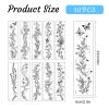 10 Sheets Temporary Tattoos for Adults, Fake Tattoo Stickers with Realistic Floral, Henna, Branch & Minimalist Designs - Long-Lasting Waterproof Body Art for Women Girls for Arm, Ankle, Wrist view 2