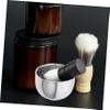 Anneome Reusable Shaving Bowl Capacity Aluminum Shaving Mug for Men Stable Base Design for Easy Foaming and Comfortable Use Household Accessory view 2