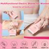 ENSSU 2in 1 Bikini Trimmer Electric Razors for Women with LED LightRechargeable Body Pubic Hair Trimmer Women with LCD Display, Lady Shaver for Leg/Arms/Bikini,Waterproof, Gift for Woman view 3