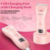 ENSSU 2in 1 Bikini Trimmer Electric Razors for Women with LED LightRechargeable Body Pubic Hair Trimmer Women with LCD Display, Lady Shaver for Leg/Arms/Bikini,Waterproof, Gift for Woman view 4