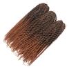 Haolocs 3 Pack/Lot Island Twist Braid Crochet hair 14/18 Inch Pre Stretched Marley Twist Braids hair Soft Afro Twist Braiding Hair Spring Twist crochet Hair Extensions (#T1b/30, 18 Inch) view 4