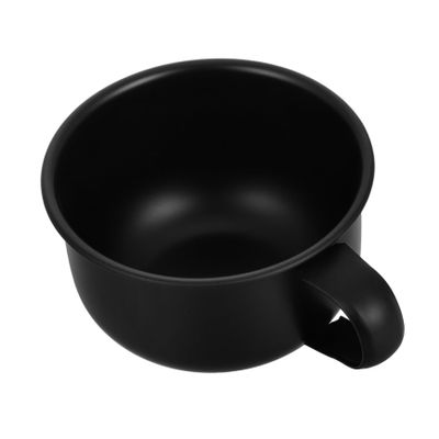 Holibanna Men's Shaving Soap Bowl with Handle Metal Shaving Mug for Cream Foam for Grooming