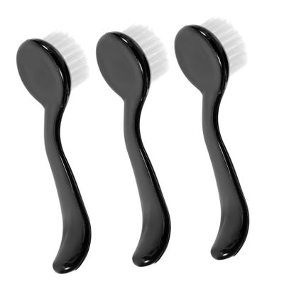 Vaguelly 3pcs Facial Cleansing Brush Gentle Face Scrubber Tool for Exfoliating and Deep Cleaning Ergonomic Design for Comfortable Grip Lightweight and Portable for All Skin Types