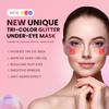 AILEORY Under Eye Patches (48 Pairs) - New Tri-color Glitter Eye Gel Pads for Dark Circles Puffy Eyes,Under eye Bags,Wrinkles|Natural Collagen Under Eye Mask Patches, Gel Under Eye Patches view 2