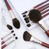 12 Brushes Set Full Set Loose Powder Brush Beauty Tools Wooden Handle Eyebrow Brush view 4