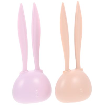 BELLIFFY 4Pcs Portable Eyebrow Razor Trimmer with Non-Slip Handle Rabbit Design Eyebrow Cutter for Women Compact Mini Face Razors for Precise Grooming and Travel Makeup Tool