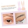 BELLIFFY 4Pcs Portable Eyebrow Razor Trimmer with Non-Slip Handle Rabbit Design Eyebrow Cutter for Women Compact Mini Face Razors for Precise Grooming and Travel Makeup Tool view 3