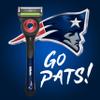 Gillette Labs Special NFL Patriots Edition Shaving Razor for Men - 1 Handle, 1 Razor Blade Refill, Perfect for Game Day Grooming, GilletteLabs with Exfoliating Bar view 2