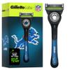 Gillette Labs Special NFL Lions Edition Shaving Razor for Men - 1 Handle, 4 Razor Blade Refills & Magnetic Stand, Holiday Gifts for Men, GilletteLabs with Exfoliating Bar view 1