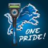 Gillette Labs Special NFL Lions Edition Shaving Razor for Men - 1 Handle, 4 Razor Blade Refills & Magnetic Stand, Holiday Gifts for Men, GilletteLabs with Exfoliating Bar view 2