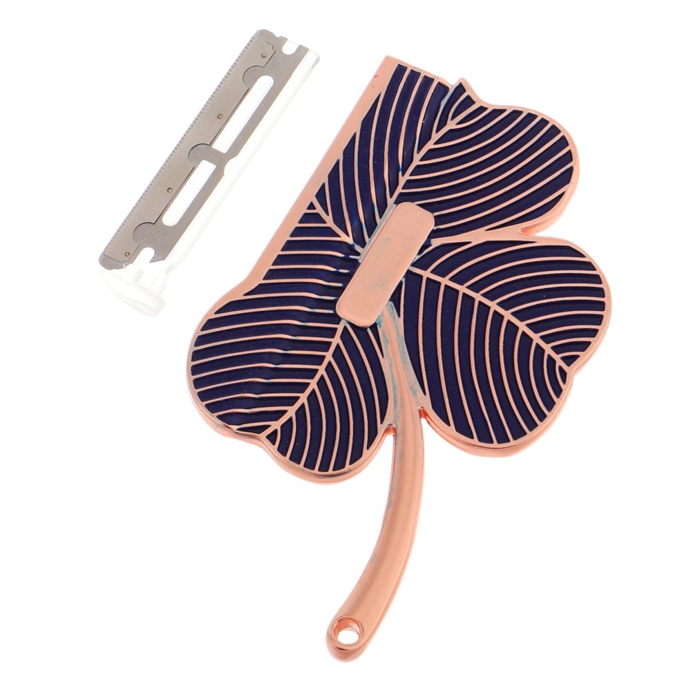 FOMIYES Women Eyebrow Razor Stainless Steel Shamrock Shape Trimmer for Precise Brow Grooming Facial Hair Remover Tool for Easy Eyebrow Shaping and Removal
