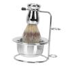 GALPADA 1set Men's Beard Care Kit Shaving Brush Set Soap Bowl and Metal Storage Rack for Easy Cleaning and Practical Use view 1
