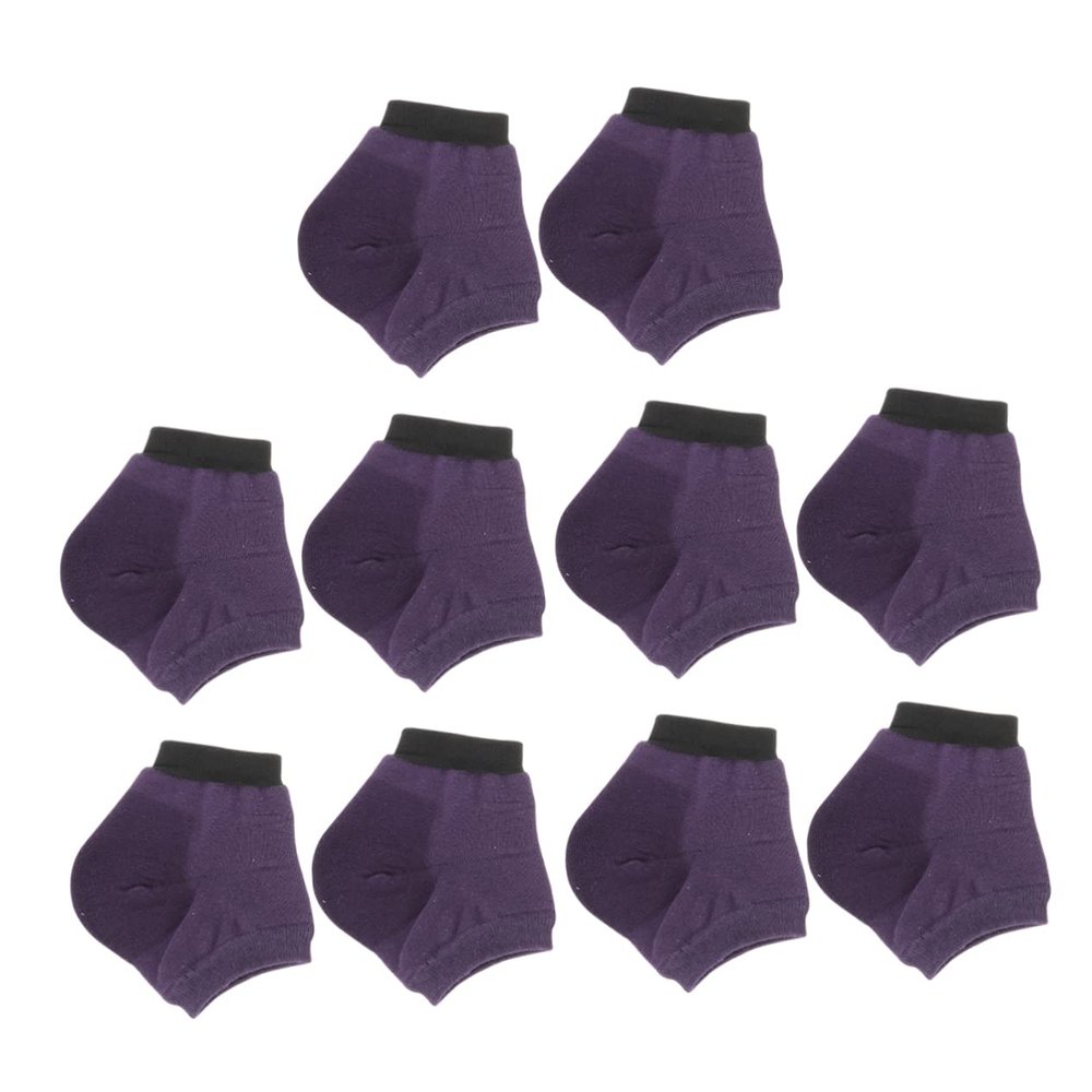 ARTSEWPLY 5pairs Moisturizing Socks for Cracked Heels Non- Yoga Socks for Dry Comfortable Blend for Running and Walking