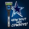 Gillette Labs Special NFL Cowboys Edition Shaving Razor for Men - 1 Handle, 1 Razor Blade Refill, Perfect for Game Day Grooming, GilletteLabs with Exfoliating Bar view 2