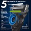 Gillette Labs Special NFL Cowboys Edition Shaving Razor for Men - 1 Handle, 1 Razor Blade Refill, Perfect for Game Day Grooming, GilletteLabs with Exfoliating Bar view 3