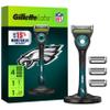 Gillette Labs Special NFL Eagles Edition Shaving Razor for Men - 1 Handle, 4 Razor Blade Refills & Magnetic Stand, GilletteLabs with Exfoliating Bar view 1